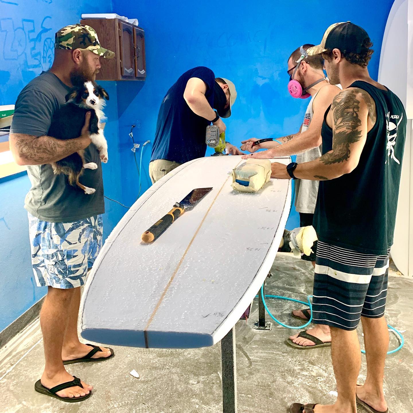 Veterans learn how to shape surfboards